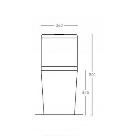 THE VERVE 1P TOILET VW1102 3/5L WHITE