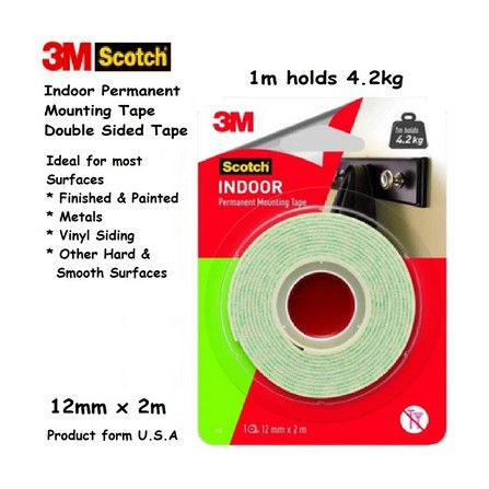 3M SCOTCH MOUNTING TAPE 24MM x 2M