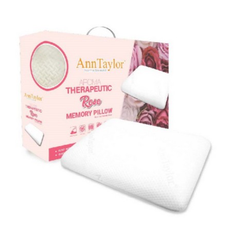 HEALTHY PILLOW ANN TAYLOR  36X56X12CM MEM PILLOW ROSE WHITE