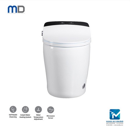 MODERN DEPOT 1P INTELLEGENT TOILET NEPTUNE 4.8L WHITE H55.50XW41XD69.50 CM