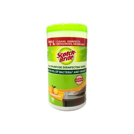 SCOTCH BRITE MULTIPURPOSE DISINFECT WIPES 85S