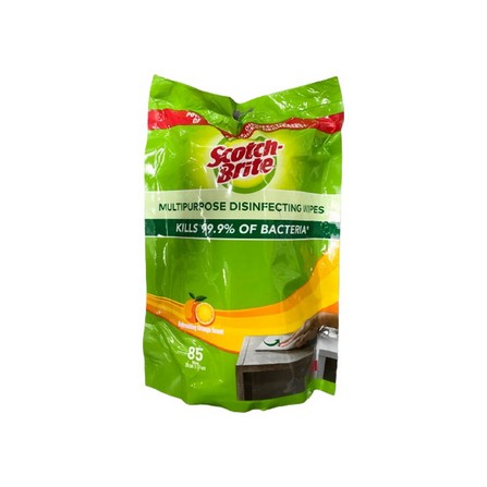 SCOTCH BRITE MULTIPURPOSE DISINFECT WIPES REFILL 85S