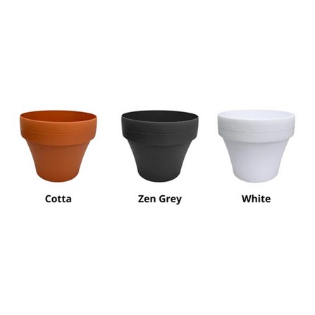 BABA FLOWER POT BIO ROUND FL-160 GREY