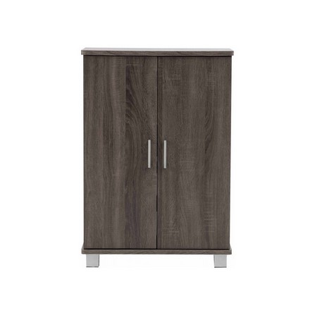 EVERETT SHOE CABINET  2 DOOR SONOMA DARK