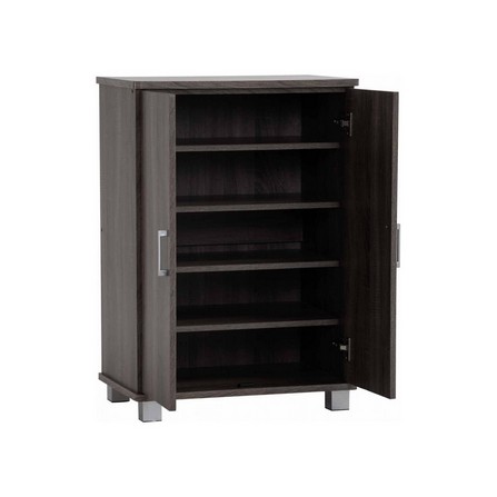 EVERETT SHOE CABINET  2 DOOR SONOMA DARK
