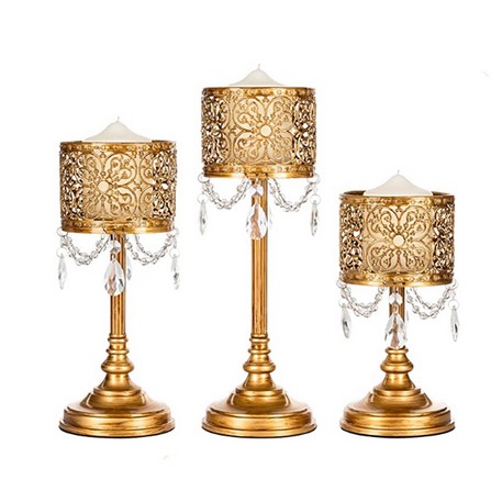 CANDLESTICK WEDDING PROPS HOLDER CUP CYSTAL FESTIVAL