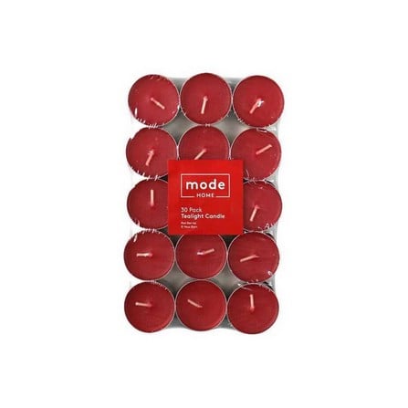 MODE RED BERRIES 4 HOUR TEALIGHT CANDLE -10 PCS