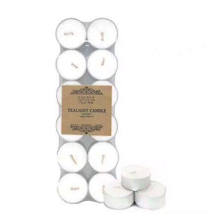 CANDLE WHITE- 12PCS