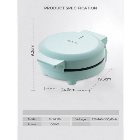 MISTRAL CUPCAKE MAKER MCM506 1000WATT NON STICK