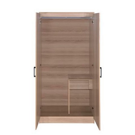 WARDROBE FURDINI FINN-01 2-SWING DOOR WHITE OAK