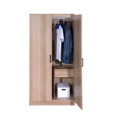WARDROBE FURDINI FINN-01 2-SWING DOOR WHITE OAK
