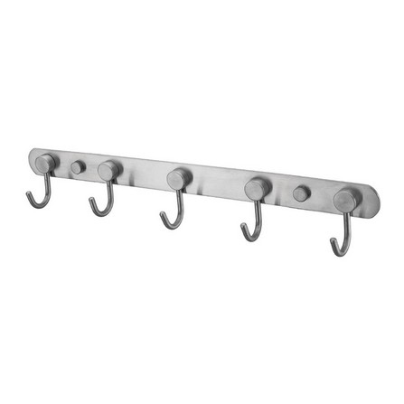 CABANA TOWEL HOOK 5 HOOKS CB8002-5 W35XD3.7XH6.5 CM SILVER
