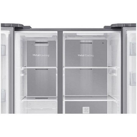 SAMSUNG SIDE BY SIDE REFRIGERATOR RS62R5031SL/ME 700L SILVER