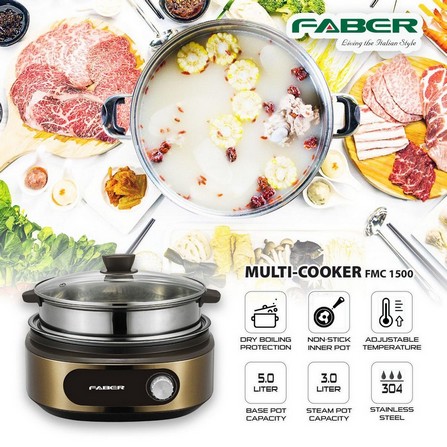 FABER MULTI COOKER FMC 1500 1400WATT 5.0LITER