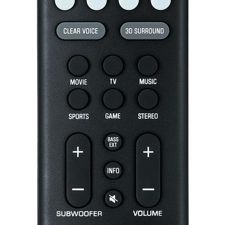 SOUNDBAR WITH WIRELESS SUBWOOFER YAS-209 YAMAHA BLACK