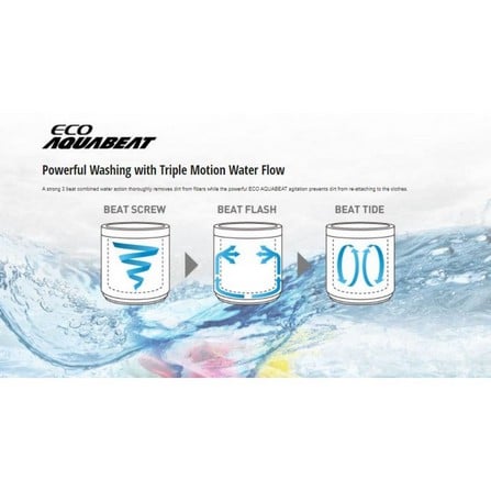 PANASONIC TOP LOAD WASHING MACHINE NA-F80VB7HRT 8KG WHITE