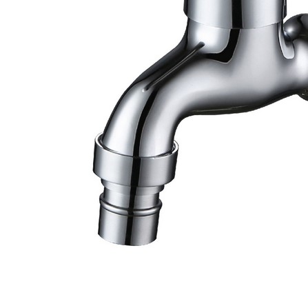 CABANA SHANK FAUCET WALL TAP CB2805A W2.5XD8XH9 CM SILVER