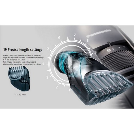PANASONIC TRIMMER ER-GC51-K451 MEN WET&DRY 19SETTINGS