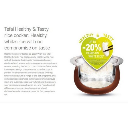 TEFAL MICROCOMPUTER RICE COOKER RK8608 800WATT 1.0LITER