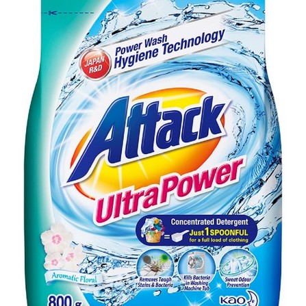 ATTACK POWDER DETERGENT ULTRA POWER 800G AROMATIC FLORAL