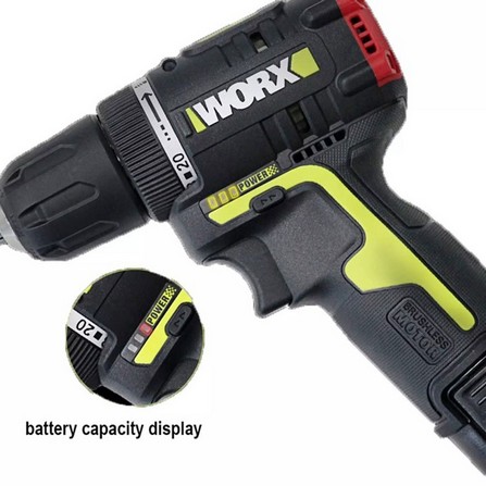 WORX DRILL BRUSHLESS WU130 10MM 12V BLACK