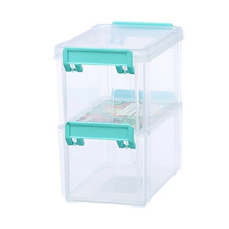 KEYWAY STACKABLE CONTAINER 2PCS CC602 W9.7XD15.2XH8.5 CM