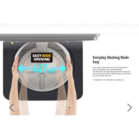 PANASONIC TOP LOAD WASHING MACHINE NA-FD13AR1BT 13.5KG BLACK