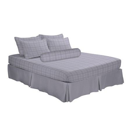 HOMEPRO HLS BEDSHEET SET 4PCS EMBOSS4 MICROFIBER 85GSM 620TC KING LILAC