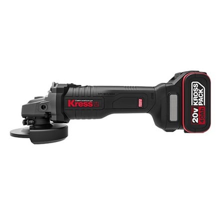 KRESS ANGLE GRINDER BRUSHLESS CORDLESS KU800 4" 20V BLACK