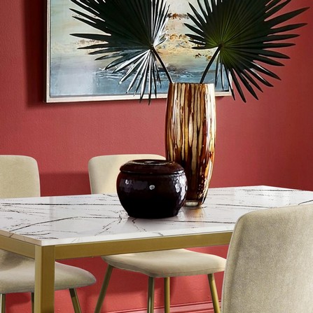 DINING TABLE MARBLE W150XD90XH75 CM WHITEGOLD