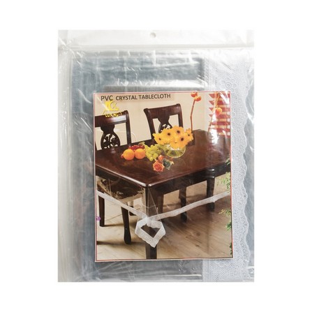 PVC TABLECLOTH CLEAR 137x182CM PACK