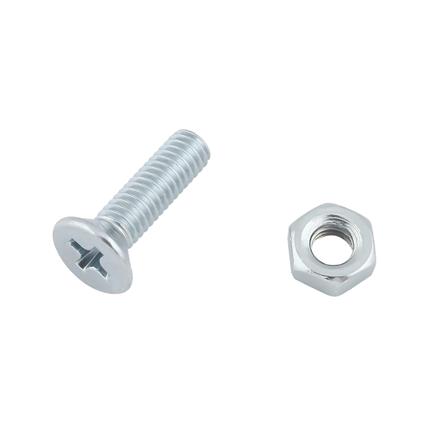 MACHINE SCREW WITH NUT JF FITT 5X15MM 25PCS_0