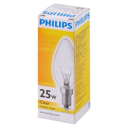 หลอดไส้จำปา PHILIPS CANDLE 25 วัตต์ สีใส_2