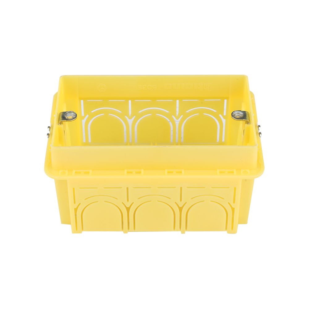 กล่องฝัง BTICINO ขนาด 2x4 นิ้ว 503E สีเหลือง