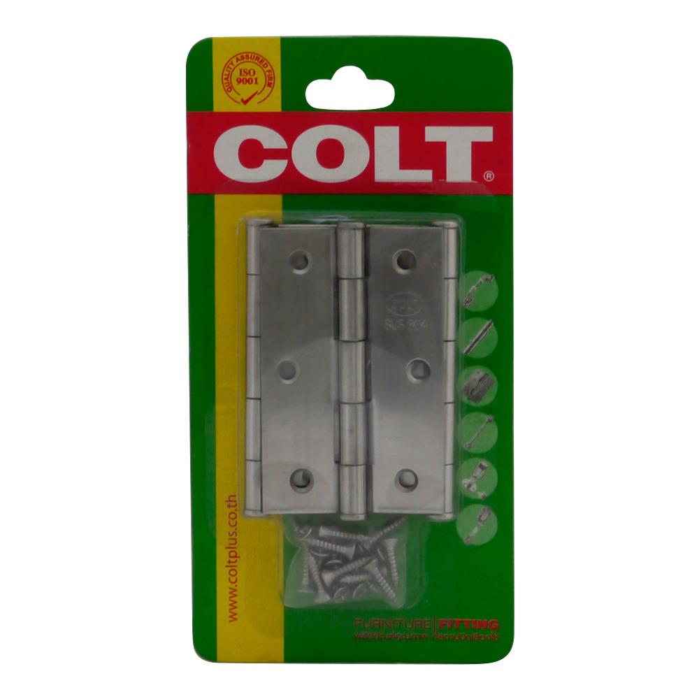 บานพับ COLT 32 3.5X2 นิ้ว สีเงิน แพ็ก 3 ชิ้น