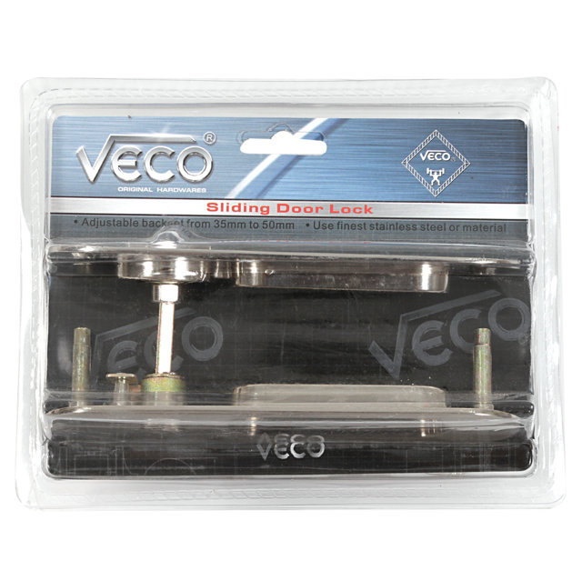 กุญแจบานเลื่อน VECO JA03 สีเงิน