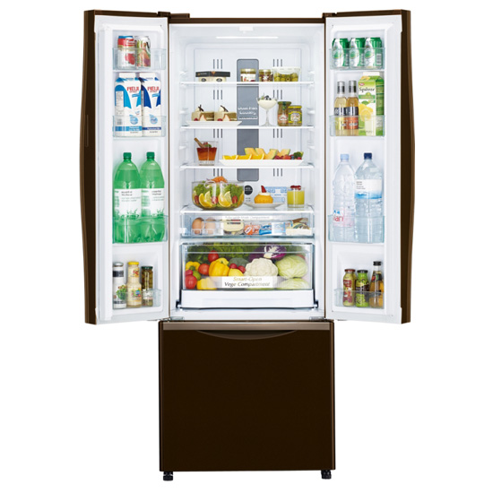 ตู้เย็น MULTI-DOORS HITACHI RWB460PY GBW 16.1 คิว กระจกน้ำตาล