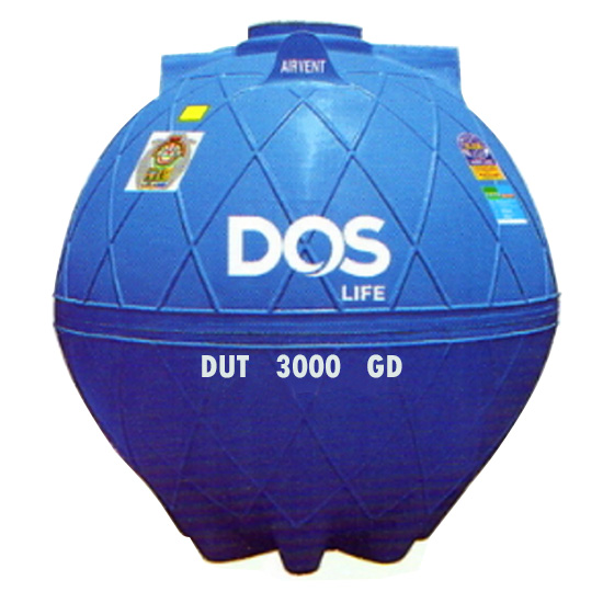 แท้งค์น้ำใต้ดิน DOS DUT EX 3000 ลิตร สีน้ำเงิน