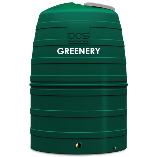แท้งค์น้ำบนดิน DOS GREENERY 1500ลิตร สีเขียว