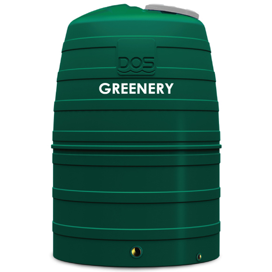 แท้งค์น้ำบนดิน DOS GREENERY 2000ลิตร สีเขียว