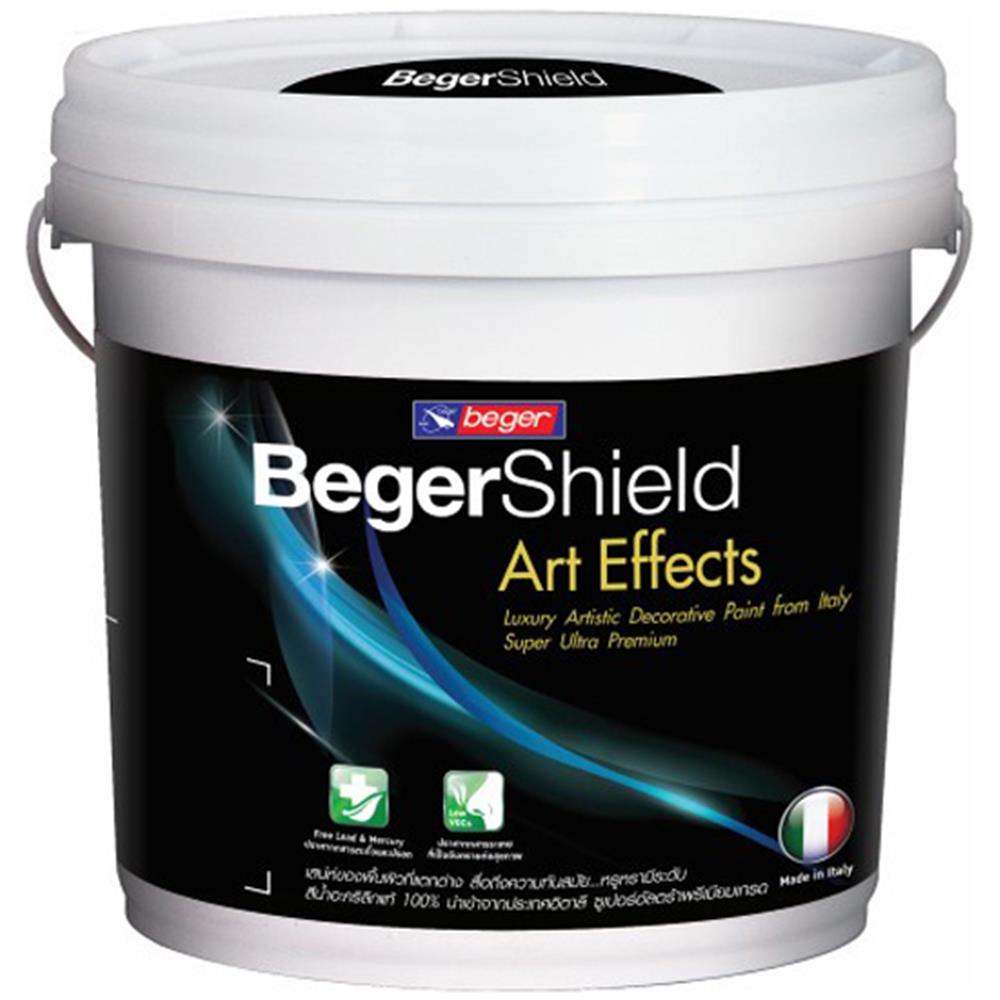 สีเท็กเจอร์ BEGER SHIELD ART EFFECTS #S200 0.1 ลิตร ผงเงิน