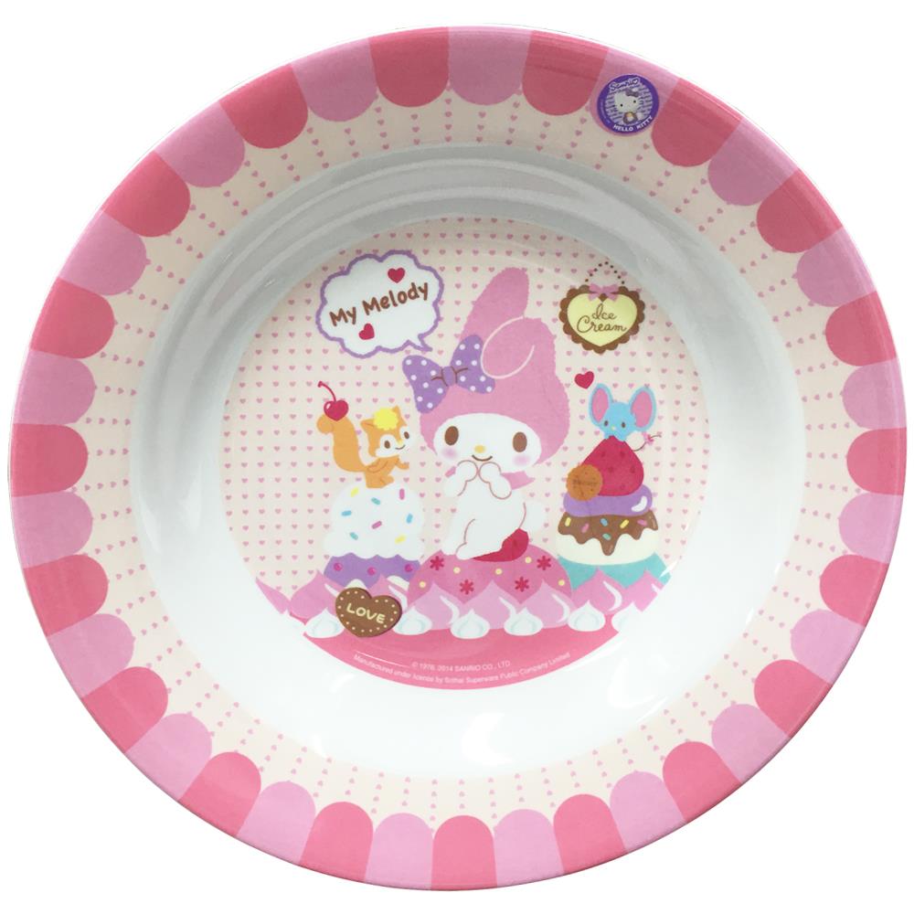 จานลึก 8 นิ้ว SUPERWARE MY MELODY LETTER SET