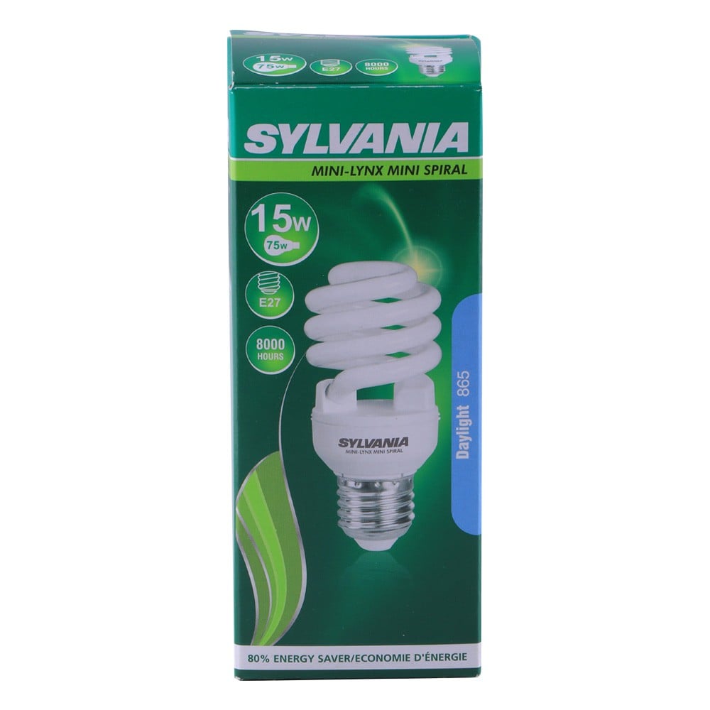 หลอดประหยัดไฟ SYLVANIA MINILYNX SPIRAL15W สีขาวสว่าง