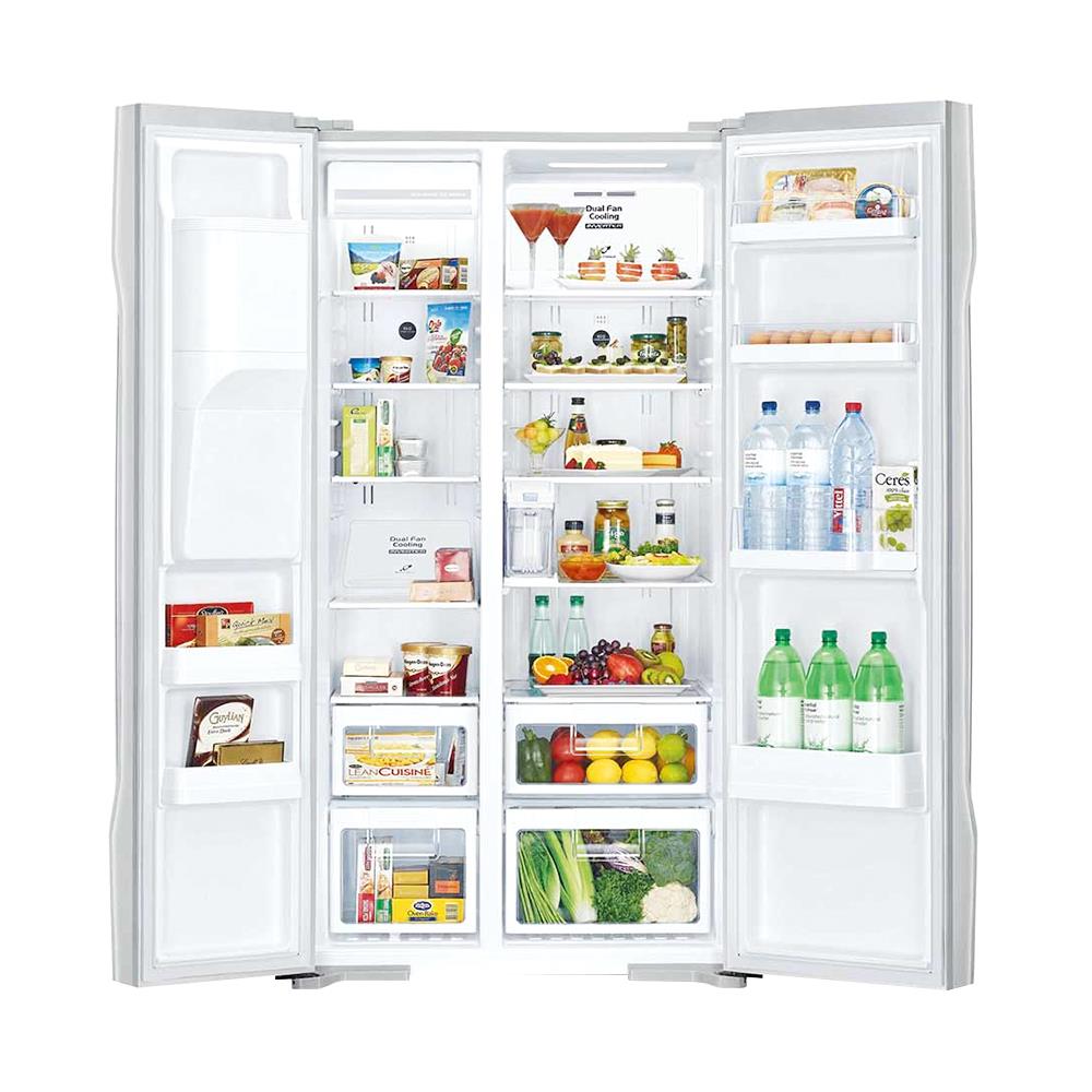 ตู้เย็น SIDE BY SIDE HITACHI R-M600GP2TH 21.1 คิว สีเงิน