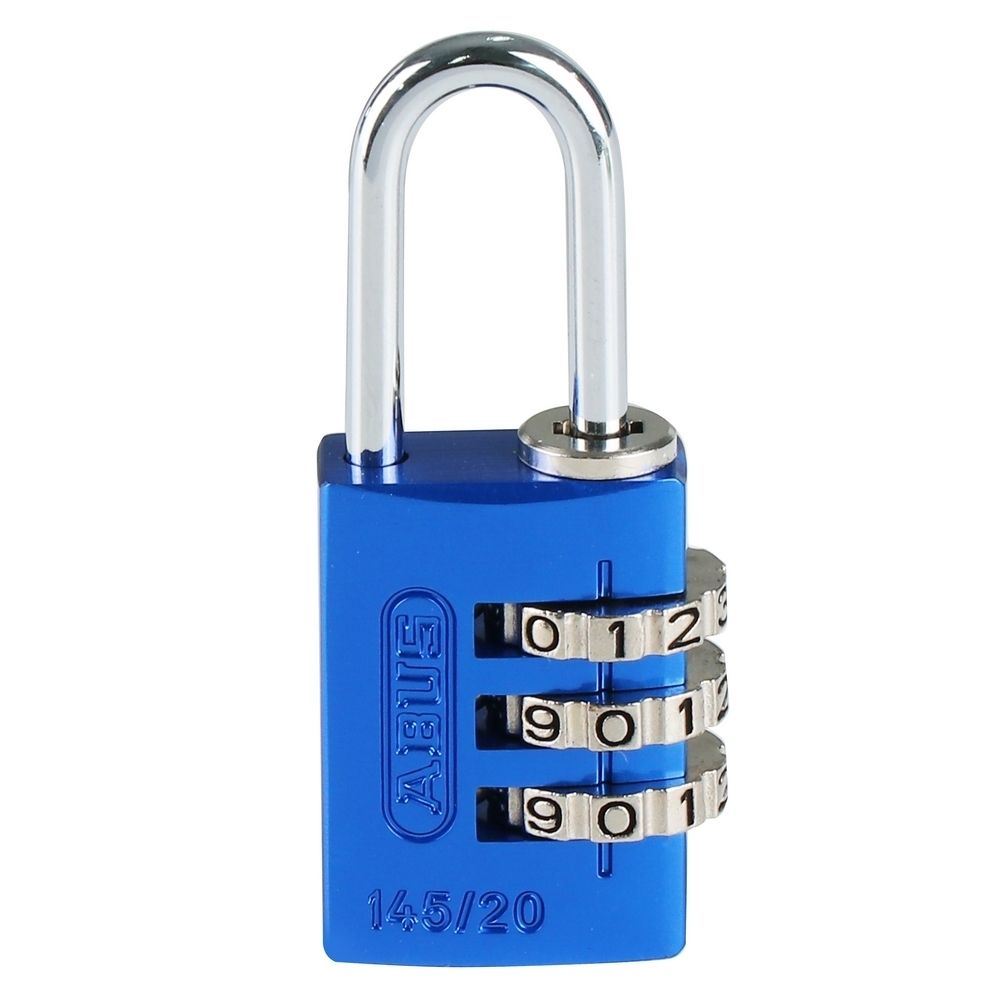กุญแจรหัส HAFELE ABUS 482.01.856 20 MM สีน้ำเงิน