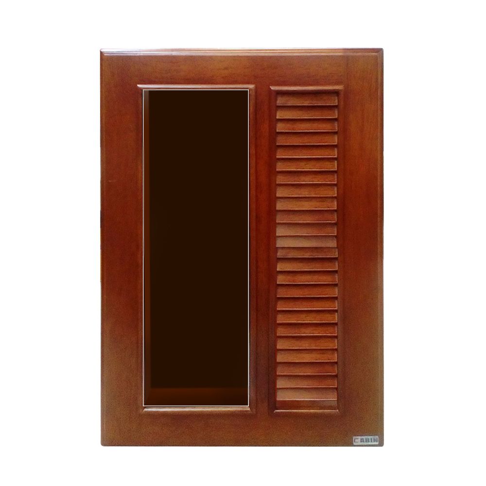 ตู้แขวนบานเดี่ยว CABIN กระจก + เกล็ด 40x60 ซม.