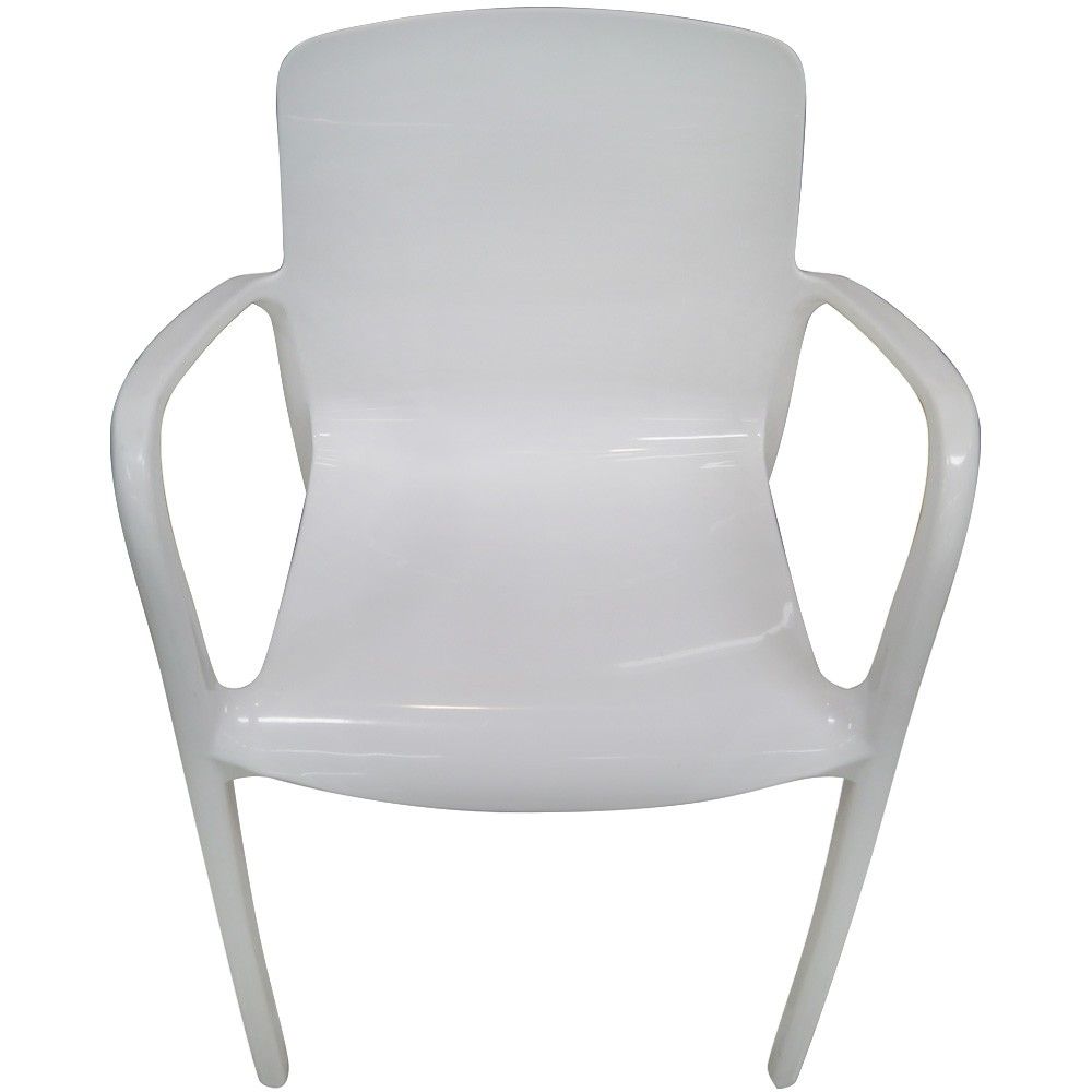 เก้าอี้พนักพิงท้าวแขน SPRING LILY สีขาว