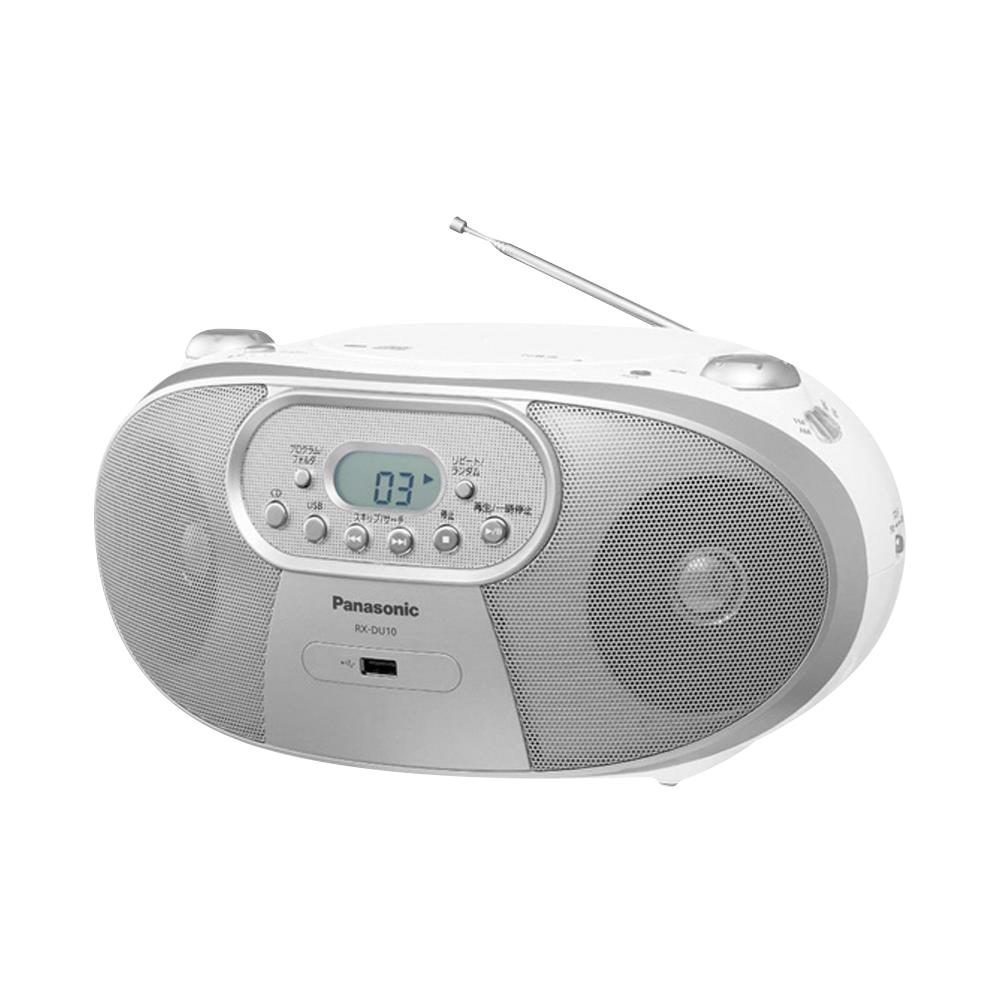 เครื่องวิทยุพกพา PANASONIC MP3 RADIO RX-DU10GJ-W สีบรอน-เงิน