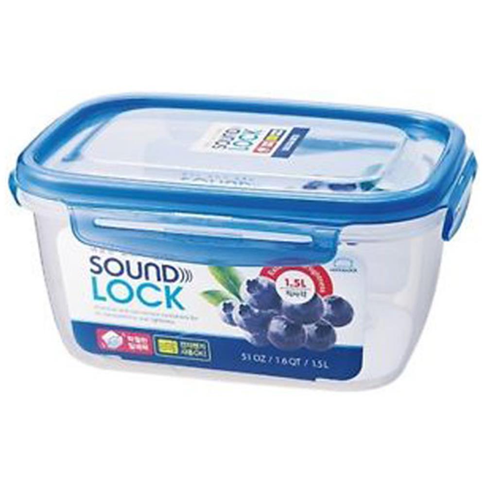 กล่องอาหารเหลี่ยม SOUND LOCK LEP552 1.5 ลิตร