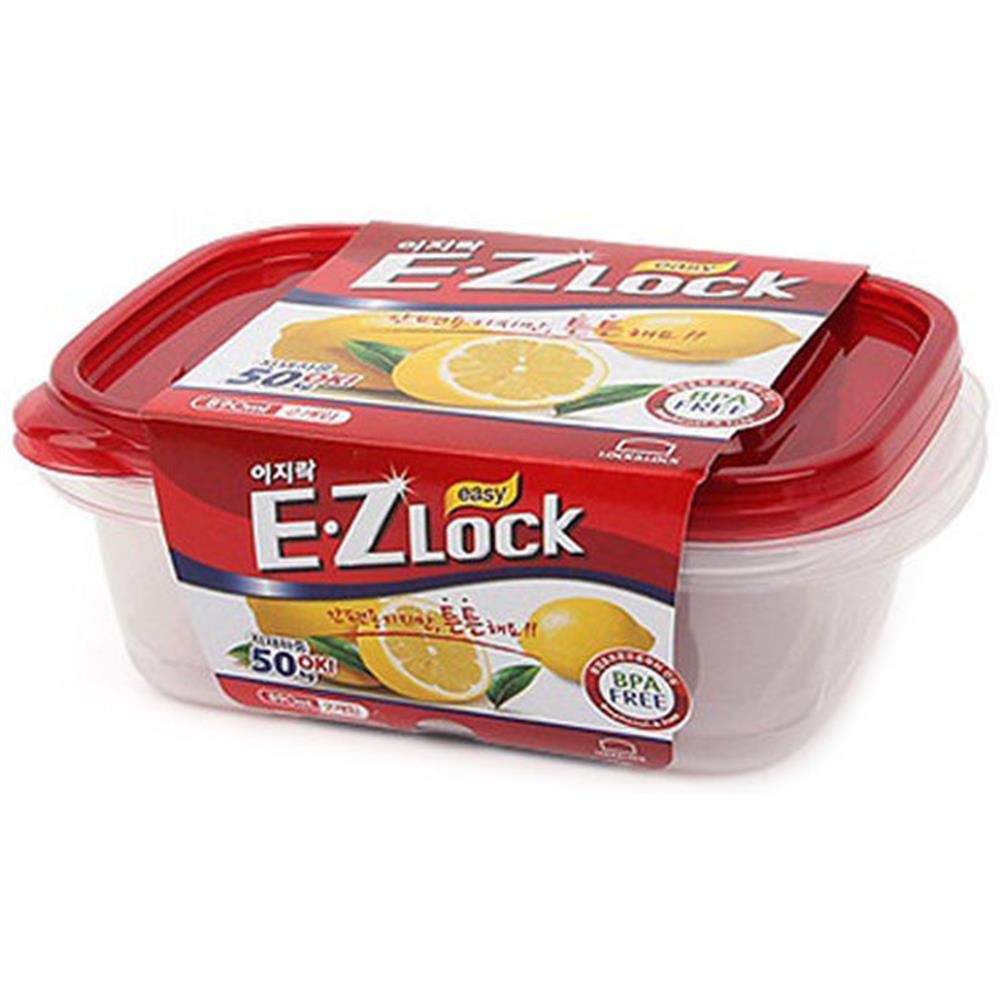 กล่องอาหารเหลี่ยม EZ LOCK HLE6404S 0.89 ลิตร
